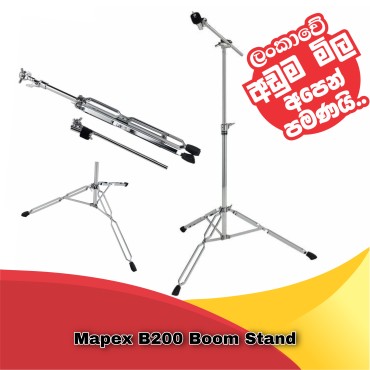 Cymbal Boom Stand Heavy black - Lightweight, Double -Braced Sturdy and Heavy Weight