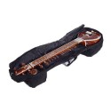 Tarafdar Sitar with Padded Case Nanda kolkata Double gourd Professional of 13 taraf strings Brown Wooden Sitar