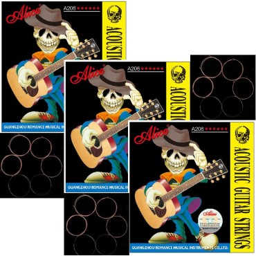 Alice Saparate Acoustic Guitar Strings  E1st, B2nd G3rd, D4th, A5th, E6th