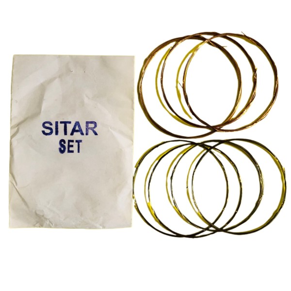 Professional Sitar Strings Set 7 PCS | Steel Core Sitar String Set | High Quality Replacement Strings for Indian Sitar | Durable Bright Tone Traditional Classical Instrument Strings Set Musical Accessories