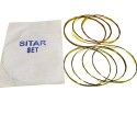 Professional Sitar Strings Set 7 PCS | Steel Core Sitar String Set | High Quality Replacement Strings for Indian Sitar | Durable Bright Tone Traditional Classical Instrument Strings Set Musical Accessories