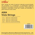 Alice A904 Viola String Set | Original Alice Strings for Viola | High Quality Steel Core Strings | Bright Clear Tone Long Lasting Performance | Replacement Viola Strings Set Musical Instrument Accessories