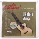 Alice AU02 Ukulele Strings Separate 1st, 2nd, 3rd, 4th Black Nylon uke string