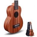 Kadence Wanderer Series ukulele with Bag 21'' Soprano Size Brown Mahogany wood Ukulele