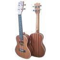 Gravier Concert Ukulele with bag - 24 Inch Brown, Natural wood Colour Professional Musical Instrument Ukelele With Bag for Adults/ Kids 04 Strings Nylon Premium Mahogany travel guitar mini guitar