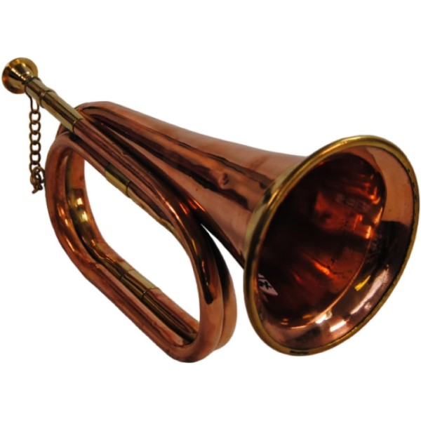 New Indian Brass Bugle Trumpet for Festivals Band Ska Puja Diwali Pocket Orchestra Bigul Gift british regiment