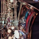 Lark Alto Saxophone Straight Brass Lacquered Gold/ Silver Taiwan with Hard case, Mouthpiece, Reed, Belt, Cloth, Gloves Alto Saxophone is Suitable for Beginners to Test The Level of Professional Playing Wind Instrument Saxophone