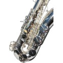 Symphony Silver Plated Tenor Saxophone with Hard Case, Belt, Cloth, Reed Brand New 