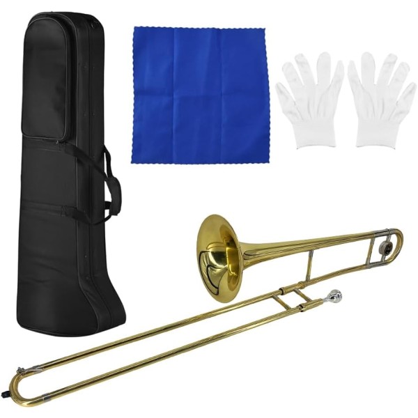 Rowell Alto Bb Trombone Lacquer YWTM-1051N made in Taiwan with Hard Case Brass Instrument for school band performances marching band instrument  kandy musical hub Alto Trombone 