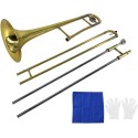 Rowell Alto Bb Trombone Lacquer YWTM-1051N made in Taiwan with Hard Case Brass Instrument for school band performances marching band instrument  kandy musical hub Alto Trombone 
