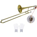 Rowell Alto Bb Trombone Lacquer YWTM-1051N made in Taiwan with Hard Case Brass Instrument for school band performances marching band instrument  kandy musical hub Alto Trombone 