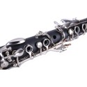 Lark Brand Bb Clarinet B Flat – Beginner Student 17 Nickel Keys Clarinet with Nickel-Plated Keys for School Band & Orchestra, Adults & Kids, Complete Set with Hard Case, Stand, Cleaning Kit, Barrels, Gloves, Strap, Pads & Reeds