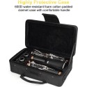 Lark Brand Bb Clarinet B Flat – Beginner Student 17 Nickel Keys Clarinet with Nickel-Plated Keys for School Band & Orchestra, Adults & Kids, Complete Set with Hard Case, Stand, Cleaning Kit, Barrels, Gloves, Strap, Pads & Reeds