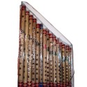 Nabi & Sons Indian Bamboo Flutes Set of 15 pcs  Flutes Key G to A Fined Tuned High Quality Bamboo Whistle