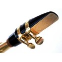 ALTO Saxophone Mouthpiece with One Reed Golden Plated Ligature and Plastic Cap saxaphone Mouthpiece Saxphone Mouthpiece