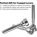 Trumpet Mouthpiece 7C Silver  perfect start for any player Cup: Medium depth for Brass Musical Instrument Accessories for Adults Beginners