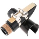 Clarinet Mouthpiece Kit with metal Ligature, one Reed and Plastic Cap Well Designed fits any brand of standard clarinet