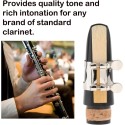 Clarinet Mouthpiece Kit with metal Ligature, one Reed and Plastic Cap Well Designed fits any brand of standard clarinet