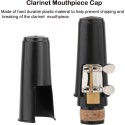 Clarinet Mouthpiece Kit with metal Ligature, one Reed and Plastic Cap Well Designed fits any brand of standard clarinet