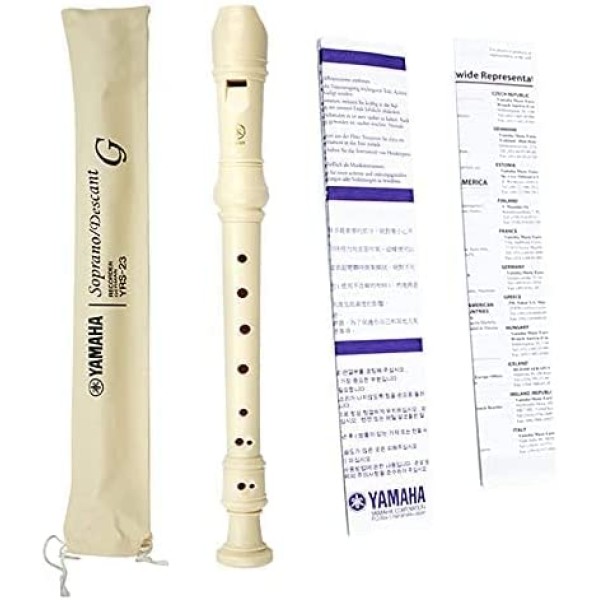 Yamaha YRS-23 Soprano Recorder, German Fingering, Natural Flute