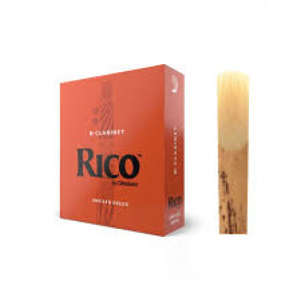 1 pc Rico 2.0 2.5 3.0 Clarinet reed D’Addario Woodwinds Bb Clarinet Reeds - Reeds for Clarinet - Thinner Vamp Cut & Unfiled for Ease of Play, Traditional Blank for Clear Sound - Clarinet Reeds 2.5 Strength