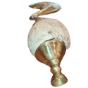 Sri Lankan Traditional Hakgediya with brass work හක්ගෙඩිය with Brass Mouthpiece large trumpet sound can be heard at festivals and weddings and other auspicious occasions