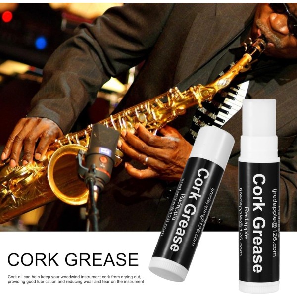 1 Pc Cork Grease for Clarinet Saxophone Oboe Flute Wind Instruments Parts Woodwind Cork Grease,Cleaning Care Product for Clarinet, Saxophone, Bass Clarinet, Flute Supplies Soydan