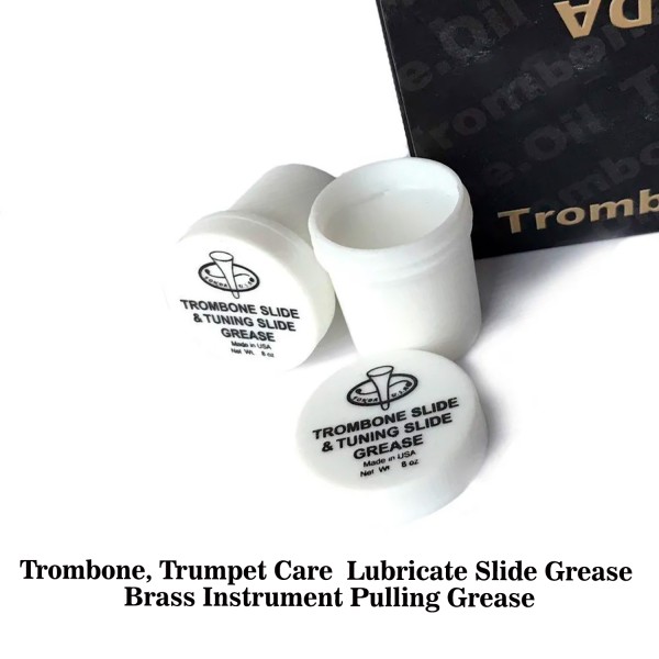 Trombone slide and Tuning Slide Grease Trombone, Trumpet Care Lubricate Slide Grease Brass Instrument Pulling Grease Trombone Slide Grease Trumpet Lubricate Slide Grease Brass Slide Grease Tuning Slide Grease for Trumpet/Trombone/Tuba/Euphonium