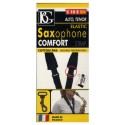 BG S10SH Alto/ Tenor Saxophone Comfort Strap with Snap Hook Unisex Black