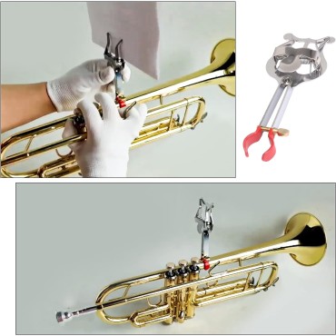 Trumpet Card Holder Marching Clamp-on Lyre Clamp Sheet Music Clip Stand Instrument Holder Trumpet Marching Lyre