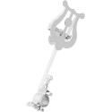 Piccolo Card Holder Chrome Music Stand Music Stand Piccolo Flip Folder Piccolo Reloclip Adjustable Lira Musical Instrument Reading Folder Clamshell Piccolo Accessories Iron Notation Clip Holder
