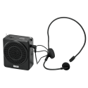 Ahuja NBA-15 Portable Rechargeable Speaker with 1 No Neckband Microphone, Black, 340GMS mic headband mic wireless