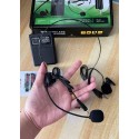 TTD-M09 UHF Wireless Headset & Collar Microphone Rechargeable Universal Wireless Mic Kit with Head Worn & Lavalier Microphone for Portable Speaker Amplifier Mixer Teaching Presentation Stage Church Fitness Kandy Musical Hub