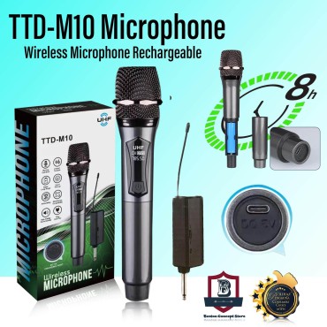 Wireless Single Microphone UHF Digital Professional Chargeable Wireless YF108 Vocal wireless microphoneSoi with wireless karaoke receiver, recording Wireless Single Microphone UHF Digital Professional Chargeable Wireless YF108 Vocal wireless microphoneSoi with wireless karaoke receiver, recording