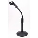 Desktop Metal Microphone Stand with Flexible Arm Mic Stand Short Mic Stand Disc Microphone Stand 