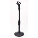 Desktop Metal Microphone Stand with Flexible Arm Mic Stand Short Mic Stand Disc Microphone Stand 