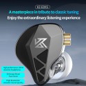 KZ EDXS Wired In-Ear Monitor (IEM) Earphones Without Microphone | HiFi Stereo Dynamic Driver Earbuds | 3.5mm Jack | Detachable 0.75mm 2-Pin Cable | Noise Isolating Professional Monitor Headphones for Music, Gaming, Studio Monitoring & Live Performance
