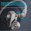 KZ EDXS Wired In-Ear Monitor (IEM) Earphones Without Microphone | HiFi Stereo Dynamic Driver Earbuds | 3.5mm Jack | Detachable 0.75mm 2-Pin Cable | Noise Isolating Professional Monitor Headphones for Music, Gaming, Studio Monitoring & Live Performance