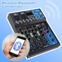 INF4USB 4 Channel USB Mixer Bluetooth Audio Mixer Console Live Studio DJ Sound Mixing Board with USB Interface Stereo Output Mic Inputs Effects for Recording Streaming Kandy Musical Hub Sri Lanka