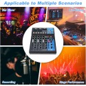 INF4USB 4 Channel USB Mixer Bluetooth Audio Mixer Console Live Studio DJ Sound Mixing Board with USB Interface Stereo Output Mic Inputs Effects for Recording Streaming Kandy Musical Hub Sri Lanka
