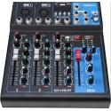 INF4USB 4 Channel USB Mixer Bluetooth Audio Mixer Console Live Studio DJ Sound Mixing Board with USB Interface Stereo Output Mic Inputs Effects for Recording Streaming Kandy Musical Hub Sri Lanka