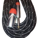 2M, 5M, 10M Soundking BXJ 028 male  XLR to TRS Standard mono Microphone Cable Soundking Microphone Cable Dual Conductor, Professional grade, low noise, high performance, mic cable, 99.99% oxygen free copper (ofc) conductor and shield. mic wire