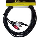 SOUNDKING Cable 1 Plug Stereo 2 RCA to 3.5mm (1.5m) 5 meter - a 2 Plug RCA 5 Metros BI161/5M