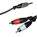 SOUNDKING Cable 1 Plug Stereo 2 RCA to 3.5mm (1.5m) 5 meter - a 2 Plug RCA 5 Metros BI161/5M