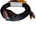 Soundking BXR011 2 RCA to 2 XLR Male Cable Audio Connector 1.5m for Amplifier Sound Box Cable Matters Dual RCA to XLR Unbalanced Interconnect Cable 5 meter 2 RCA to XLR Male Cable (Dual XLR to RCA Cable)