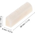 Mandolin String Nut Mandolin Nut Slotted Acoustic Mandolin Bone Nut Mandolin Replacement Parts Playing Accessories