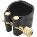 Alto Saxophone Ligature with cap Clarinet Ligature double Screws Alto Saxophone Ligature Fastener Compact Durable Artificial Leather for Alto Saxophone Rubber Mouthpiece Alto Saxophone Ligature Fastener Mouthpiece Accessories Mouthpiece Accessory