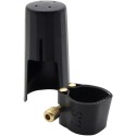 Alto Saxophone Ligature with cap Clarinet Ligature double Screws Alto Saxophone Ligature Fastener Compact Durable Artificial Leather for Alto Saxophone Rubber Mouthpiece Alto Saxophone Ligature Fastener Mouthpiece Accessories Mouthpiece Accessory