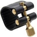 Alto Saxophone Ligature with cap Clarinet Ligature double Screws Alto Saxophone Ligature Fastener Compact Durable Artificial Leather for Alto Saxophone Rubber Mouthpiece Alto Saxophone Ligature Fastener Mouthpiece Accessories Mouthpiece Accessory