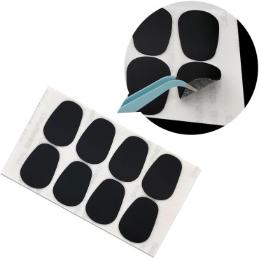 8 Pcs Saxophone Clarinet Mouthpiece Pads 0.8 mm Alto Saxophone Mouthpiece Pads Sticky Mouthpiece Patches For Saxophone And Clarinet alto tenor mouth piece pad set Saxophone Accessories Alto Tenor Sax Mouthpiece Pads Patch Black Teeth Cushions Tooth Guard 